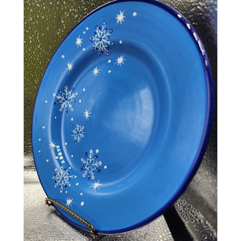 Pfaltzgraff Ice Crystals  Holiday/Winter Snowflakes Salad Plates (Set of Four) - Picture 10 of 16